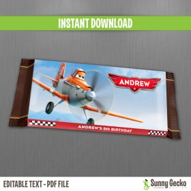 Planes Birthday Chocolate Wrappers